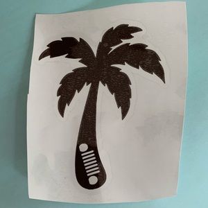 Jeep palm tree decal